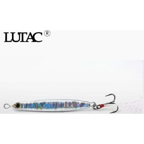 LUTAC Jigbait Fishing Lure 30g 6 PCS Fish Bait Slow Shaking Long Cast Jigs Feather Hook Artificial Lures Mixed Lure Piece Sale