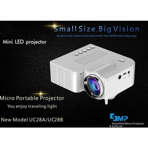 UC28C+ Home Projector Mini Miniature Portable 1080P HD Projection Mini LED Projector For Home Theater Entertainment
