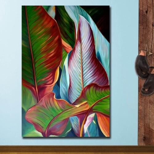 Watercolor Leaves Wall Art Canvas Painting Green Style Plant Nordic Posters and Prints Decorative Picture Modern Home Decoration