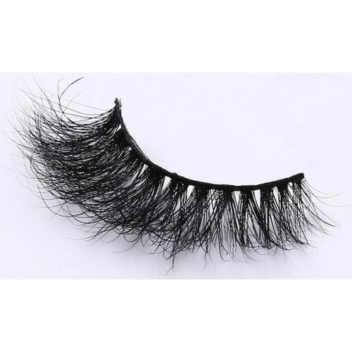 1 Pair Handmade 3D Real Mink Hair Beauty Thick Long False Mink Eyelashes Fake Eye Lashes Sexy Eyelash Extension Natural Curling
