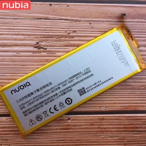 100% New High Quality LI3830T43P3HB34243 3100mAh Li-Ion Battery for ZTE Nubia Z7 MAX NX505J Batterie Batterij Bateria