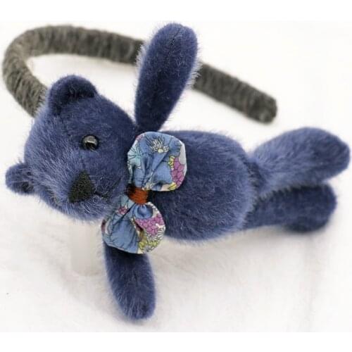 New Cute Cartoon Plush Teddy Bear Headband Hair band For Women Girls HairBands Kids Gifts Birthday Party Hair Hoop Accessories