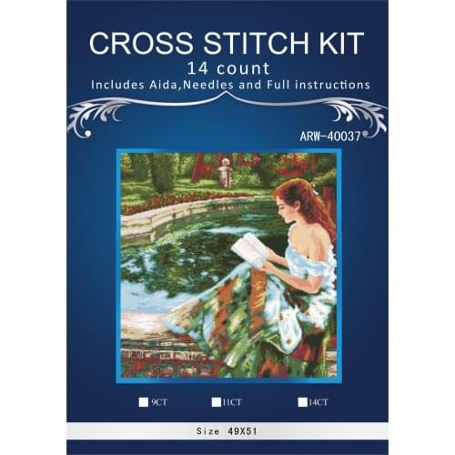 Oneroom,Needlework,Embroidery,DIY Portrait Painting,Cross stitch,kits,14ct Summer Thoughts Cross-stitch,Sets For Embroidery