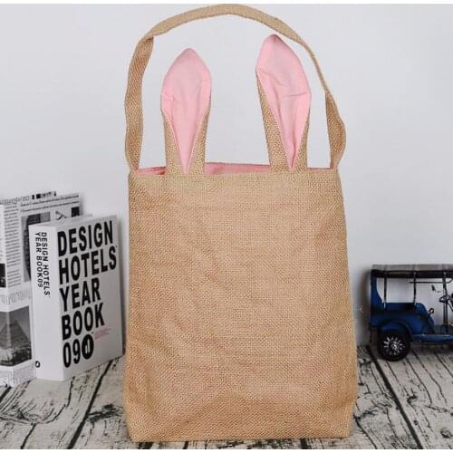 Easter Bunny Bags Rabbit Ears Egg Candy HandBag Children Festival Decoration Party Cute Gift Packing