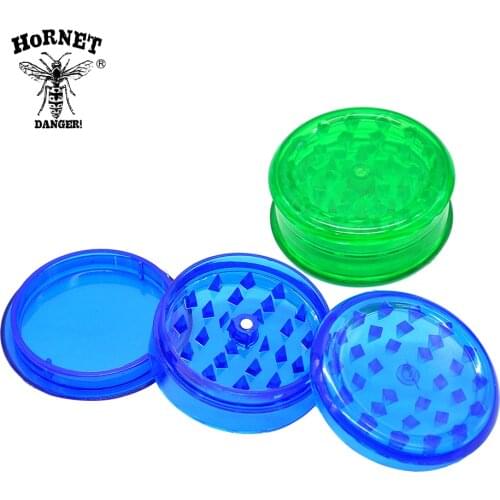 63mm 3 Layers Plastic Tobacco Herb Grinder Weed Crusher Grass Grinders With Storage Case Spice Crushers Hand Miller Smoking