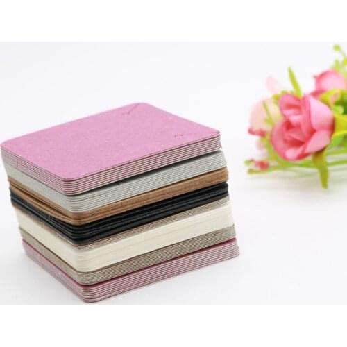 50pcs 5x5cm Necklace and Earrings Display Cards Earring Card Holder Necklace Tags Displaying Hanger for Hanging Necklaces