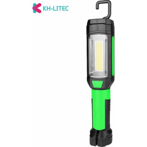 3800LM COB LED Portable Spotlight Magnetic Working Lights Flashlight Torch Power by 3*AAA Battery Hook Lamp For Outdoor Camping