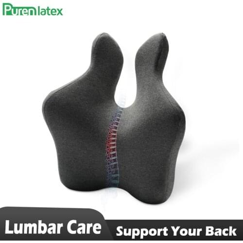 PurenLatex Slow Rebound Memory Foam Cushion Relief Pain Chair Orthopedic Cushion Release Tailbone Pressure Seat Office Car Pad