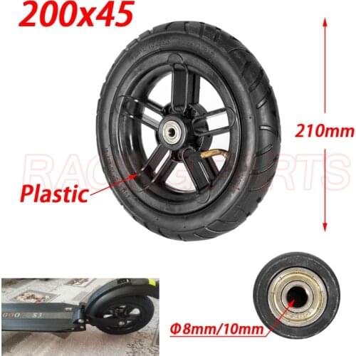 Size 200x45 wheel tyre 8mm 10mm inner hole 8 inch 200*45Castor Wheel with Tyre & Tube motorcycle parts electric scooter