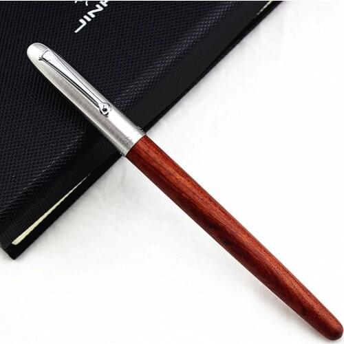 Remastered Classic Wood Fountain pen 0.38mm extra fine nib calligraphy pens Jinhao 51A Stationery Office school supplies A6994