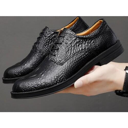 Men Business Shoes Formal Leather Shoes Men Casual Shoes Men Dress Office Shoes Male Breathable Footwear Winter Warm Plush