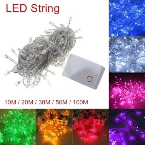 Fairy LED String Light Waterproof AC 110V / 220V 10M 20M 30M 50M 100M LED Christmass Indoor Outdoor Holiday Decoration
