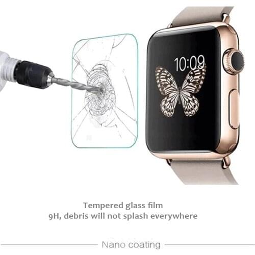 DHL 100PCSTempered Glass For Apple Watch Series 1 2 3 4 40mm 44 mm 38mm Screen Protector For watch 38mm 42 mm temper glass