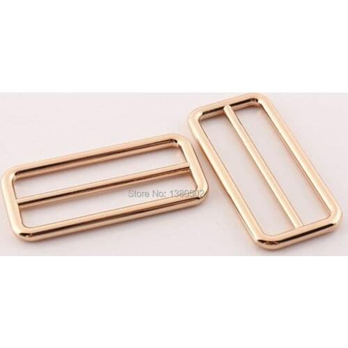 10PCS/lot 38mm inner size metal Slider Tri Glide Adjustable Buckles Strap for bag garment accessories