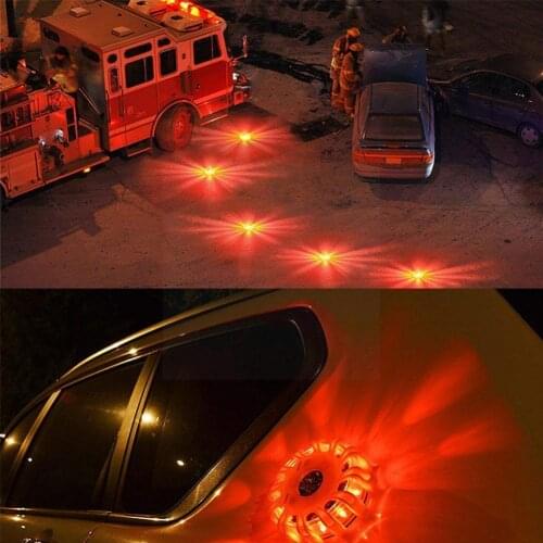 3pcs/set Road Flares Car Emergency Light Help Flash Warning Safety Lights Strobe V16 Flare Magnetic Approved Dgt Bea