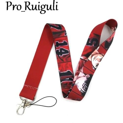 30pcs SLAM DUNK Lanyard for Keys Phone Cool Neck Strap Lanyard for Camera Whistle ID Badge Cute webbings ribbons Gifts