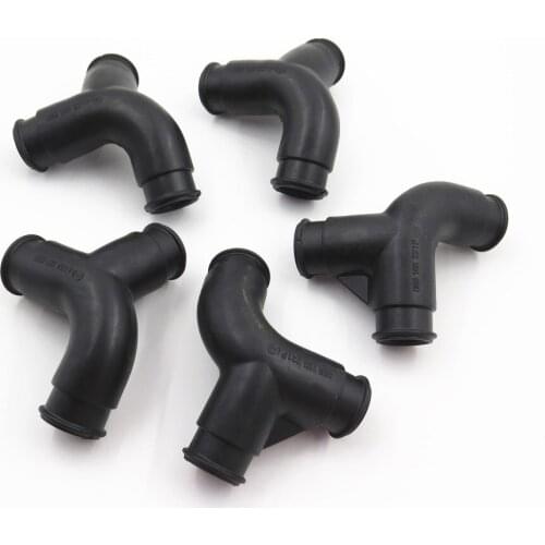 5 Pcs Engine Crankcase Three-Way Breather Vent Vacuum Hose Exhaust Pipe Suitable For Passat Audi A4 A6 A6L S6 Superb 06B103221P