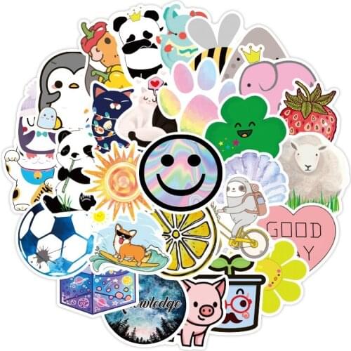 50Pcs Cute Stickers kawaii Vcso Girl Anime Stiker for Laptop Fridge Phone Skateboard Suitcase Graffiti Waterproof Stickers Pack