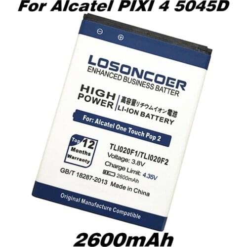 TLI020F1 TLI020F2 For Alcatel PIXI 4 5045D /Pop 2 5042D J726T J726T-so2 J728T for TCL J726T C7 7040 7040D TCL J720 J720T Battery