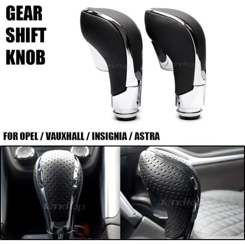 Automatic Car Gear Shift Knob Head Lever Stick Handball Shifter Gaitor PU Leather For GM/Buick Regal/Opel Insignia/Vauxhall