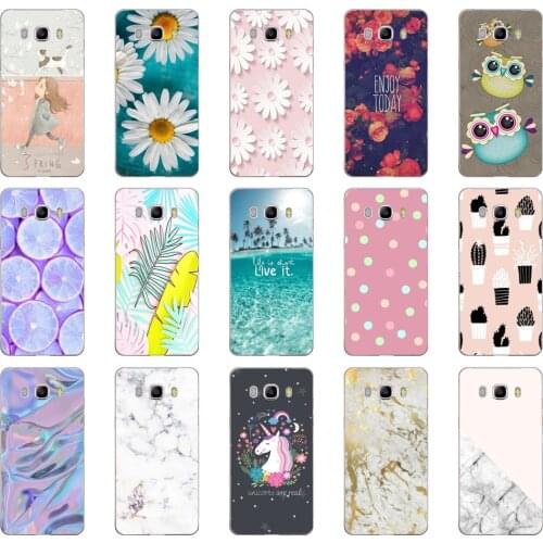 J Phone Case For Samsung Galaxy J5 2016 J510F Soft Silicone TPU Cartoon Protector Cover Cases For Samsung J5 2016 J510 Bumper