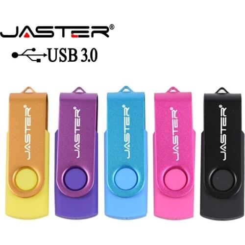 JASTER Free Custom LOGO USB 3.0 High-Speed Flash Drive 3.0 OTG Rotating USB Flash Drive 128GB 64GB 32GB Pen Flash Memory Stick