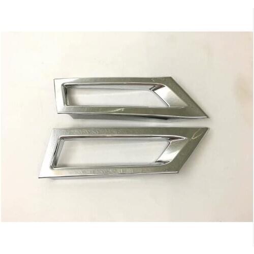 ABS Plastic Chrome For Nissan Kicks 2016 2017 2018 Car front fog lamp Cover Trim Accessories Styling