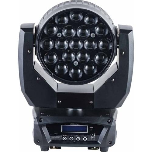 2pcs/lot Led light source 19x12W 4 in 1 RGBW led zoom moving head wash light for stage lighting professional dj equpment