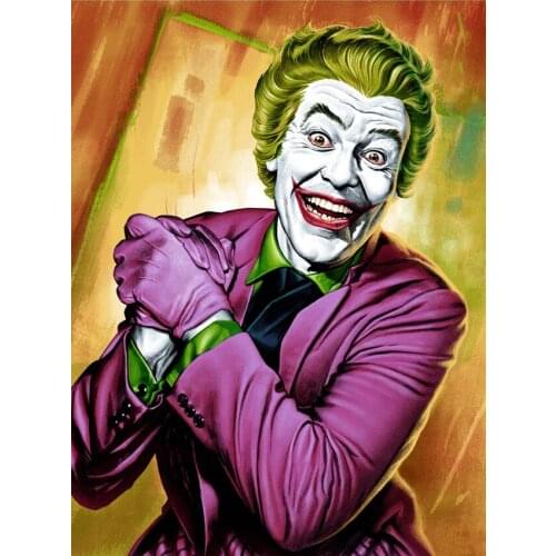 JMINE Div 5D Clown Joker Full Diamond Painting cross stitch kits art High Quality Portrait 3D paint by diamonds