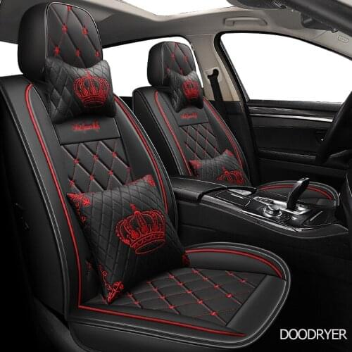 DOODRYER leather car seat cover for Chery a3 a5 amulet cowin e5 qq6 tiggo 2 3 5 7 fl t11 of 2018 2017 2016 2015 car seats