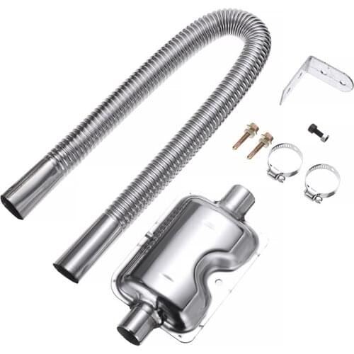 Mayitr 60cm Stainless Steel Car Exhaust Pipe Gas Vent Hose Heater Exhaust Muffler Pipe For Webasto Eberspacher Heater Parts