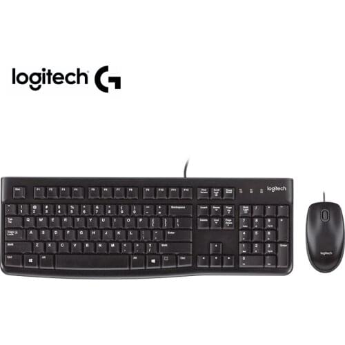 Logitech mouse keyboard combos MK120 Wired simplicity desktop for pc gaming mouse gamer