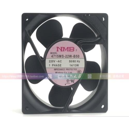 NMB-MAT 4715MS-22W-B50 AC 220V 14W 120x120x38mm Server Cooling Fan