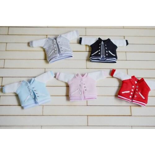 New [Baseball uniform] OB11Baseball Jacket 1/12 Doll Baseball Coat obitsu11 Clothes (Fit Ob11,obitsu11,BJD12,cu-poche)08