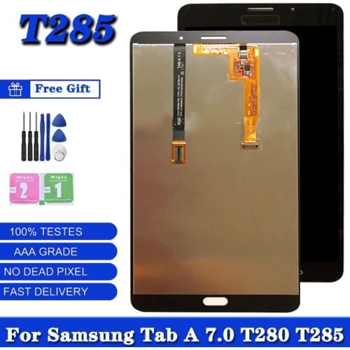 7" Original For Samsung Galaxy Tab A 7.0 2016 SM-T280 WIFI SM-T285 3G Touch Screen Glass Panel Digitizer Assembly Replacement