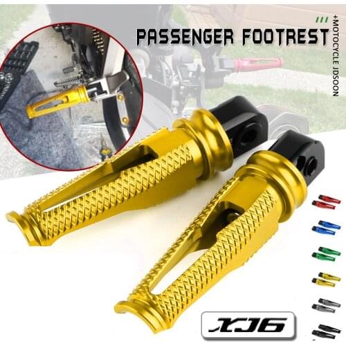 For Yamaha XJ6 Motorcycle Accesstories Foot Pegs Pedals CNC Aluminum Rear Passenger Footpegs