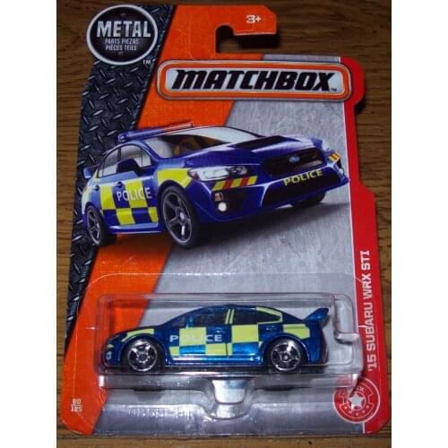 Matchbox 1:64 '15 Subaru WRX Sti 2017 police car Collect Metal die-casting car model boy toys