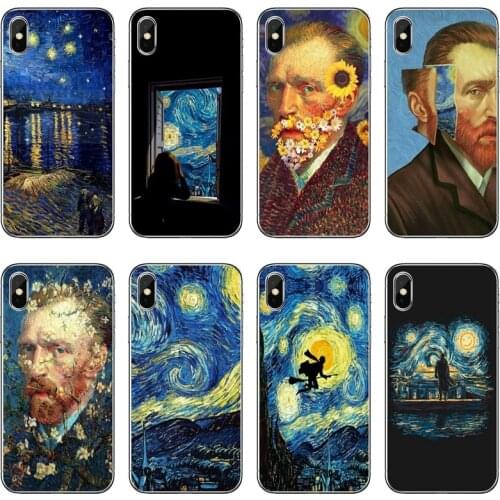 Silicone Phone Case For Huawei Honor 20 10i 9X 10 Lite 8S 8C 8X 7C 7X 7A 6C Pro 6 6A 6X 5A 5C paintings Starry Night Van Gogh
