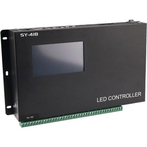 SY-418-B2 Screen Touch Musical Controller DMX to SPI AC100V- 240V 8 channels DMX512 Programmable Digital Led Controller