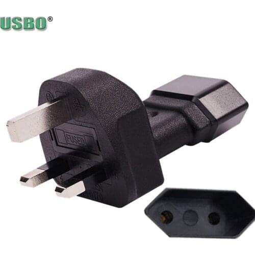 Britain Male BS1363 UK to Female EU Germany France Korea Vietnam Philippines Power Rewirable Connector 10A Adaptor Plug Socket