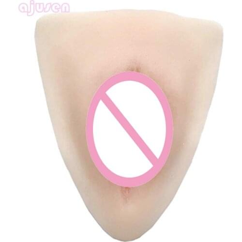 10 PCS Fake Vagina Insertable Sexy Vagina Pluggable Control Gaff Ajusen Cosplay Crossdresser Pad for Transgender Shemale
