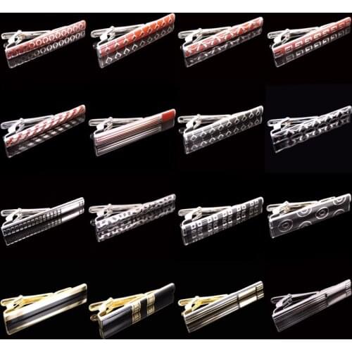 High quality Novelty Black red Leopard star tie clip fashion style gold silvery and black mens business tie pin Free Delivery