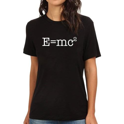 Lyprerazy Womens E=mc2 Theory Science Funny Printed T-Shirt