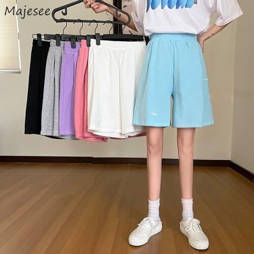 Pants Women Knee Length Loose Korean Wide Leg Empire Summer BF Baggy Joggers Fashion Simple Breathable Harajuku 6 Colors College