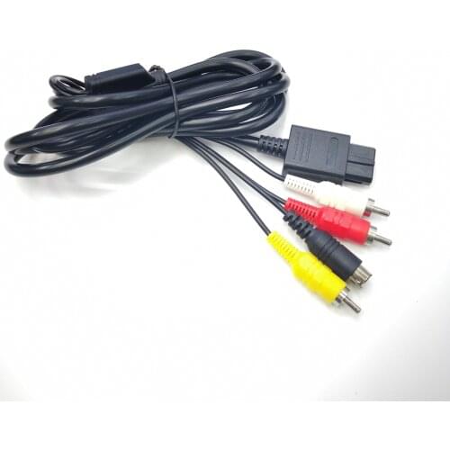 10 Pcs 3RCA S-Video Cable A/V For N64, GameCube & Super Nintendo SNES Systems