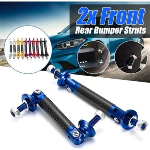 2pcs Universal Racing Adjustable Front Rear Bumper Lip Splitter Support Bar Kit Racing Car Styling Tuning