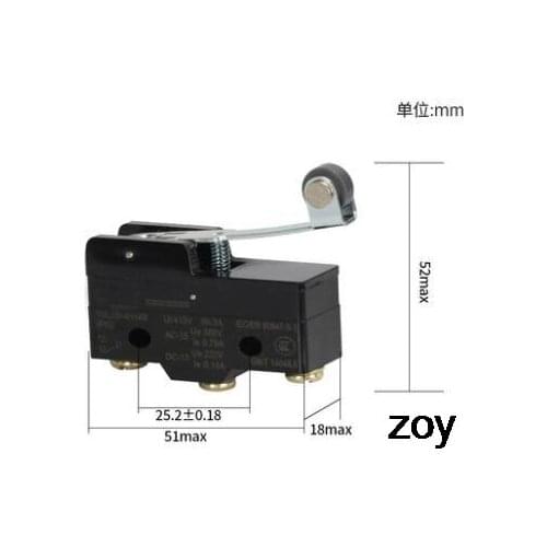 380VAC/220VDC Short Roller Hinge Lever Micro Limit Switch LXW5-11G3