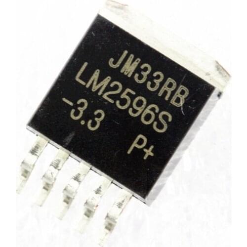 5 PCS NEW LM2596S-3.3 LM2596 TO-263 Voltage Regulator IC