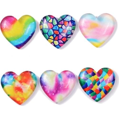 New 6pcs Heart Shape DIY Crafts Diamond Painting Accessories Tool Cover Holder Glitter Fridge Cute Shape Magnet Minders