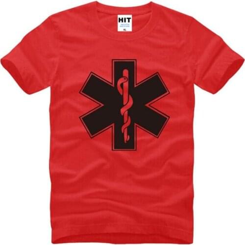 Emergency Medical Technician EMT Print T Shirt Men Short Sleeve O-Neck Cotton Man T-Shirt Cool Tee Shirt Homme Camisetas Hombre